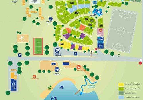 Plan du Camping l'Air du Lac